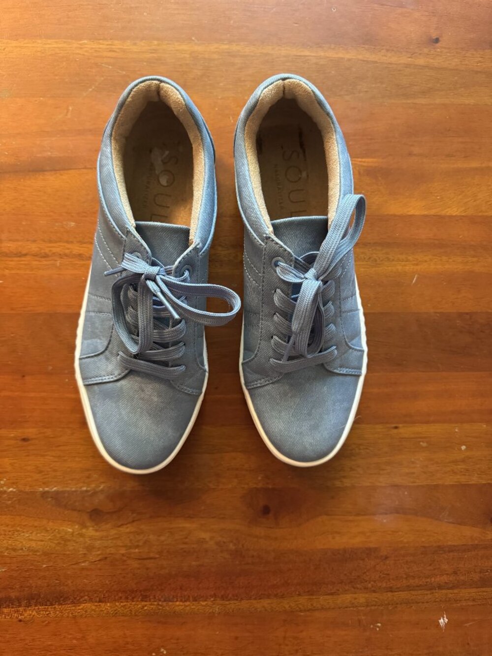 SOUL Naturalizer Blue Canvas Comfort Sneakers Women's